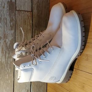 Timberland Cream Boots Hikers Size 9 Mens